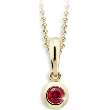 Přívěsek Cutie Jewellery Zlatý přívěsek pro děti C1537B-Ruby Dark