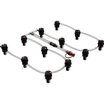 Trakční baterie Aquamatic systém pro blokové trakční baterie typu Trojan 48V Set, zátka Bajonet (Systém centrálního dolévání destilované vody)