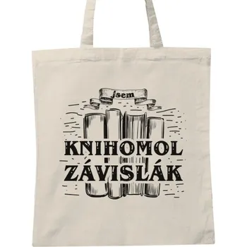 Nákupní taška unisex s potiskem Knihomol