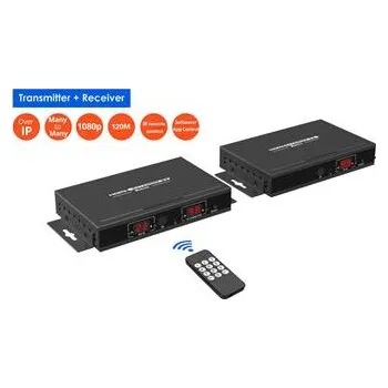 Stolní počítač PremiumCord HDMI 1080p matrix IP extender na 120m přes LAN, over Ethernet