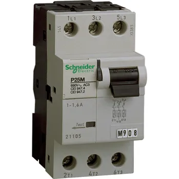Jistič SCHNEIDER ELECTRIC SCHNEIDER Spouštěč P25M motorů 3P 0,16A 21100