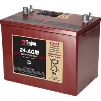 Trakční baterie Trojan 24-AGM 12V, 76Ah C20 (AGM trakční baterie )