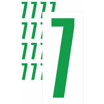 Samolepící etiketa Čísla samolepicí 7 zelená samolepící vinylová fólie velikost znaku 150 mm
