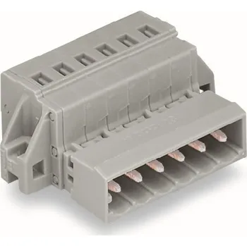 Elektrický konektor WAGO Konektor 231-613/019-000 1vodičový s pájecími piny CAGE CLAMP® 2,5 mm², šedá 231-613/019-000