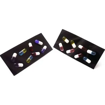 Náušnice Náušnice pecky plastové prášek Modrá