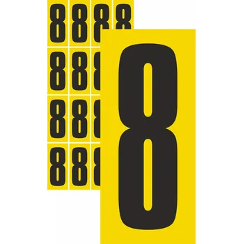 Samolepící etiketa Čísla samolepicí 8 samolepící vinylová fólie velikost znaku 150 mm