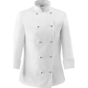 Gastro oděv EGochef Dámský kuchařský rondon WHITE WOMAN - knoflíky S E-1004001AS
