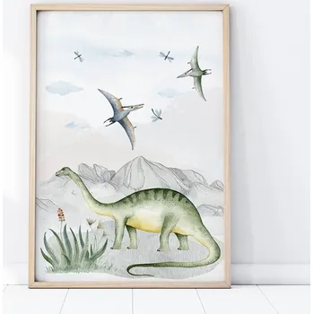 Yokodesign Plakát - Brontosaurus rozměr: A4, na šířku