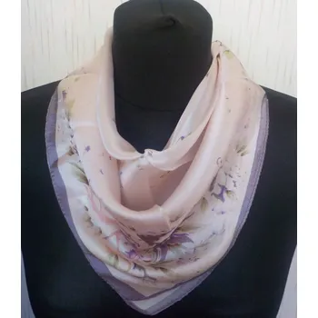 Šátek Malý šátek z hedvábí—Květiny 8