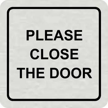 Samolepící etiketa Please close the door