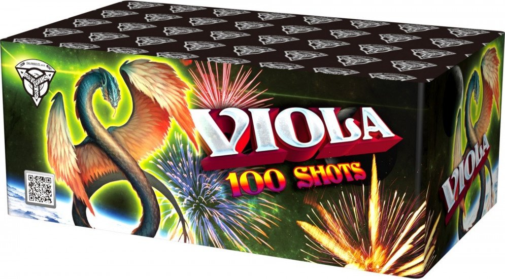 VIOLA - kompaktní ohňostroj 100 ran 20+25+30mm