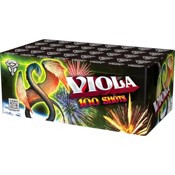 Zábavní pyrotechnika VIOLA - kompaktní ohňostroj 100 ran 20+25+30mm