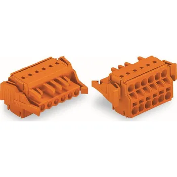Elektronická součástka WAGO Svorka 231-2304/037-000 2vodičová pružinová Push-in CAGE CLAMP® 2,5 mm², oranžová 231-2304/037-000