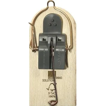 Hubení hlodavce Past na myši dřevěná 2 ks