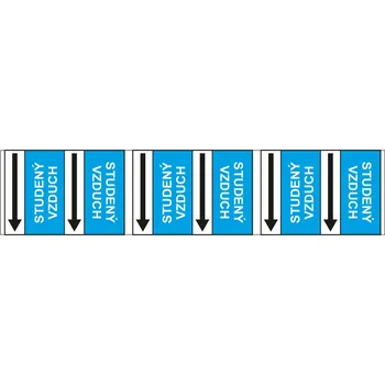 Pás obousměrný - Stlačený vzduch samolepící vinylová fólie 900 x 100 mm