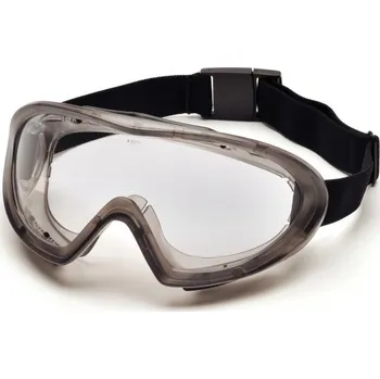 ochranné brýle Pyramex Capstone Dual Lens EG504DT, ochranné brýle, průsvitně šedá obruba, dvojitý čirý zorník, nemlživé