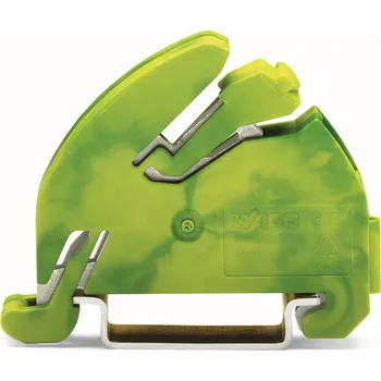 modulární přístroj a rozvaděč WAGO Držák 812-141 přípojnice PE;S vytvořením kontaktu s nosnou lištou DIN 35; zelenožlutá 812-141