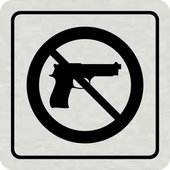 Samolepící etiketa Zákaz vstupu se zbraní