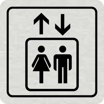 Samolepící etiketa Výtah