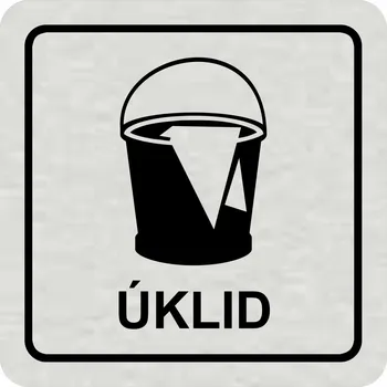 Samolepící etiketa Piktogram - Úklid