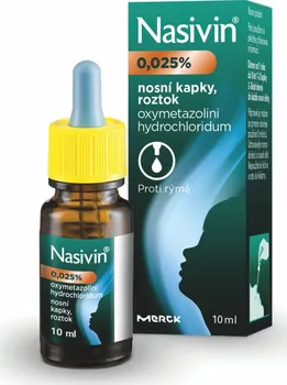 Lék na kašel, rýmu a nachlazení Nasivin 0,025 % 10 ml