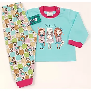 Chlapecké pyžamo Paradais Plus Dětské pyžamo Dívčí Tyrkys č. 74 -104 Velikost: 80