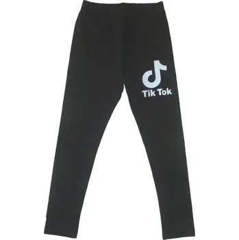 TURECKÁ MÓDA DÍVČÍ LEGÍNY "TIK TOK SIMPLE" Barva: černá, Velikost: 146