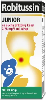 Lék na kašel, rýmu a nachlazení Robitussin Junior sirup 3,75 mg 100 ml 