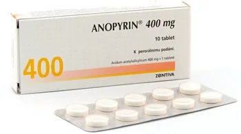 Lék na bolest, zánět a horečku Anopyrin 400 mg 10 tbl.