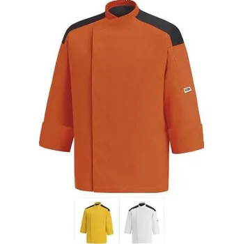 Gastro oděv EGOCHEF Kuchařský rondon EGOchef - barevný s výložkou žlutá,XXXL E-2041012C3XL