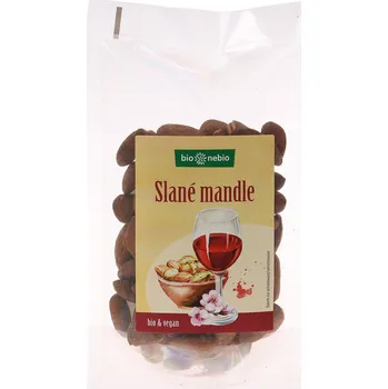 Sušená potravina BIO Mandle slané pražené 100 g – BIO NEBIO
