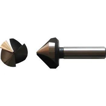 Vrták KRAFTWERKTOOLS Záhlubník kuželový 3-břit 90° HSS-Co Varianta: Záhlubník kuželový 4,3x40mm (M2) 3-břit 90° HSS-Co