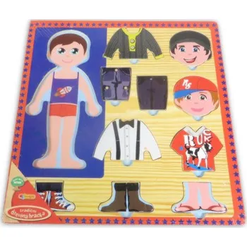 Dřevěná hračka Made Dřevěné puzzle Módní návrhář
