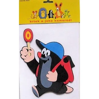 Samolepící dekorace KRTEK a lízátko 18 x 23 cm pěnová dekorace