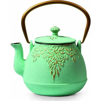 Konvice na čaj Čajová zahrada Japonská litinová konvice Ziyi 800ml s podložkou