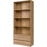 Široký policový regál Cosmo C03 - dub riviera