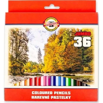 Pastelka KOH-I-NOOR Jumbo krajina lakované 36 ks
