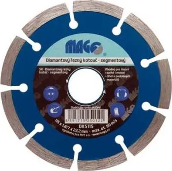 Řezný kotouč Řezný kotouč diamantový segmentový 115x1,8/7x22,2 mm