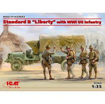 Plastikový model 1:35 Standard B Liberty with WWI Infantry