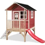 Zahradní cedrový domeček Exit Loft 300 červený DOPRAVA ZDARMA