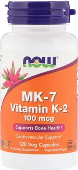 Now Foods MK-7 Vitamín K2 100 mcg 120 cps.
