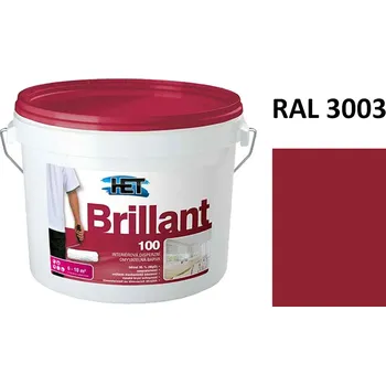 barva na zeď BRILLANT 100 | 3 kg | interiérová rubínová barva | odstín RAL 3003