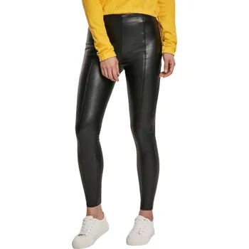 Dámské kalhoty kalhoty dámské (legíny) URBAN CLASSICS - Faux Leather Skinny - black