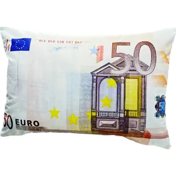 Povlak na dekorativní polštářek Numberoplus Povlaky na polštáře, bankovka 50 EU- 35x60 cm