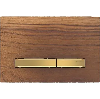 Geberit Sigma50 ovládací tlačítko, pro 2 množství splachování, ořech americký/mosaz (115.672.JX.2)