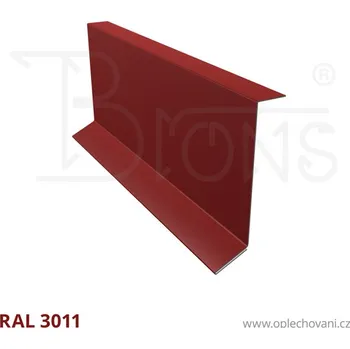 Střešní lemovaní Závětrná lišta pod krajovou tašku rš 130 vínově červená