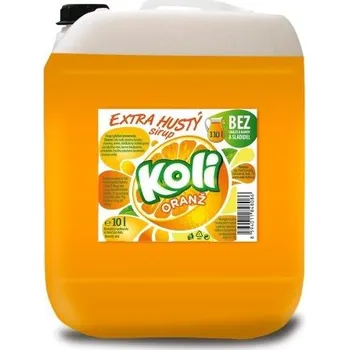 Sirup Koli sirup EXTRA hustý 10lt pomeranč limonáda s osvěžující ovocnou chutí.