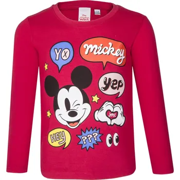 Chlapecké tričko Mickey Mouse - licence Chlapecké triko - Mickey Mouse 133, červená Barva: Červená, Velikost: 98-104
