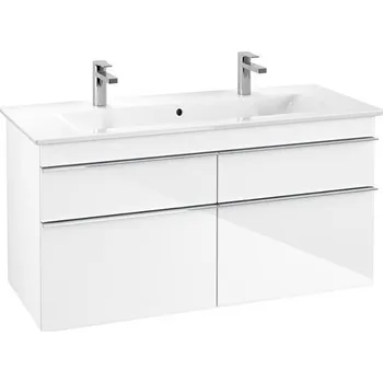 Koupelnový nábytek Villeroy & Boch Venticello skříňka pod umyvadlo 115,3x59x50,2 cm, 4x zásuvka, Glossy White (A92901DH)