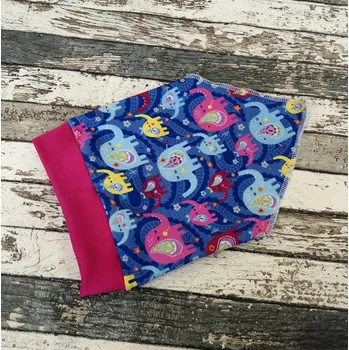 Šátek Yháček Šátek na hlavu Yháček, sloníci na modré Velikost:: S